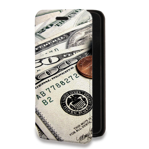 Дизайнерский горизонтальный чехол-книжка для Realme C11 Текстуры денег
