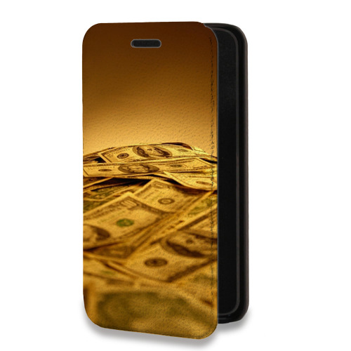 Дизайнерский горизонтальный чехол-книжка для Iphone Xr Текстуры денег
