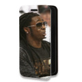 Дизайнерский горизонтальный чехол-книжка для Iphone 7 Lil Wayne