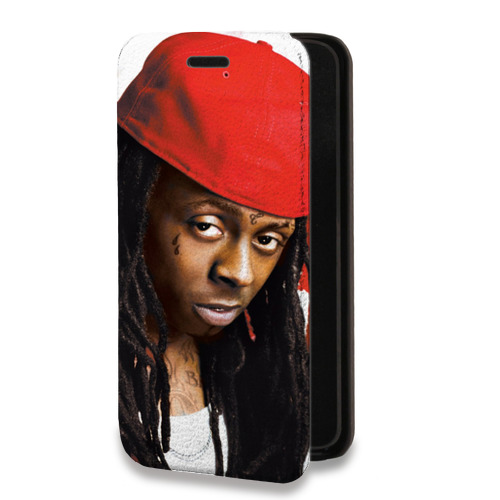Дизайнерский горизонтальный чехол-книжка для Nokia X10 Lil Wayne