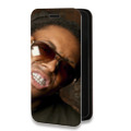 Дизайнерский горизонтальный чехол-книжка для Xiaomi RedMi Note 10 Lil Wayne