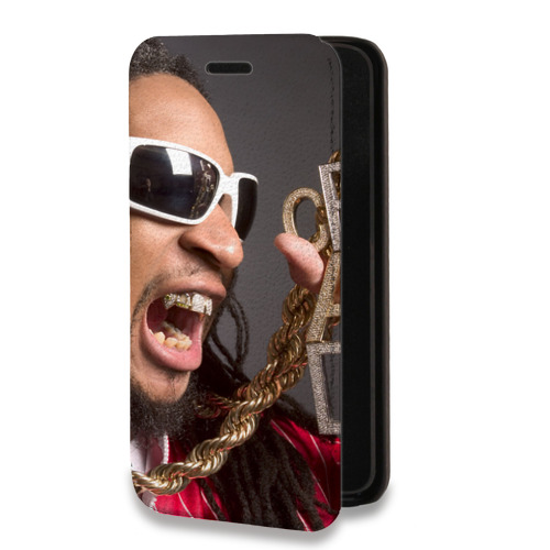 Дизайнерский горизонтальный чехол-книжка для Iphone 14 Pro Lil Wayne