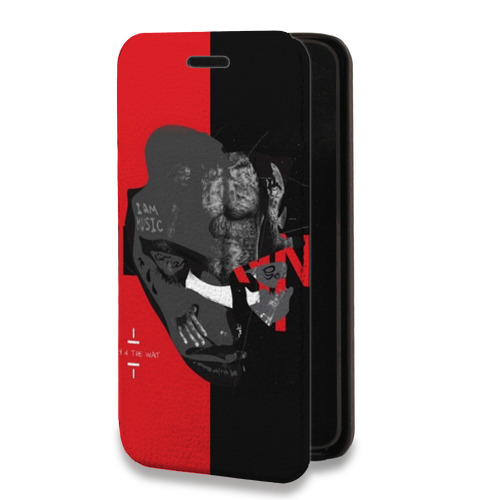 Дизайнерский горизонтальный чехол-книжка для Xiaomi Redmi Note 9 Pro Lil Wayne