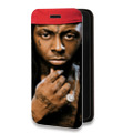 Дизайнерский горизонтальный чехол-книжка для Google Pixel 4 Lil Wayne