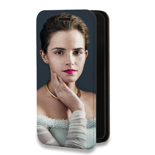 Дизайнерский горизонтальный чехол-книжка для Iphone 7 Эмма Уотсон