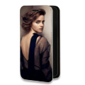 Дизайнерский горизонтальный чехол-книжка для Samsung Galaxy S10 Эмма Уотсон