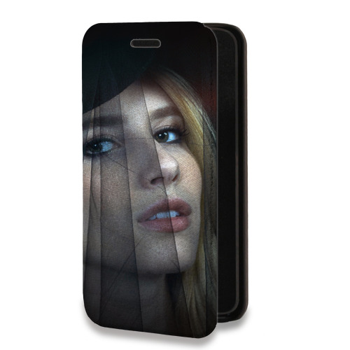 Дизайнерский горизонтальный чехол-книжка для Samsung Galaxy S21 Эмма Робертс