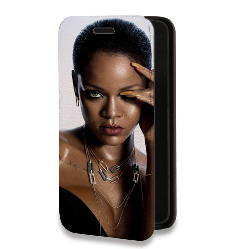 Дизайнерский горизонтальный чехол-книжка для Iphone 7 Plus / 8 Plus Риана
