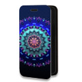 Дизайнерский горизонтальный чехол-книжка для Samsung Galaxy S22 Ultra Светящиеся мандалы