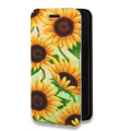 Дизайнерский горизонтальный чехол-книжка для Microsoft Lumia 640 XL Романтик цветы