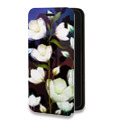 Дизайнерский горизонтальный чехол-книжка для Huawei P40 Lite E Органические цветы