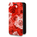 Дизайнерский горизонтальный чехол-книжка для Iphone 12 Pro Органические цветы