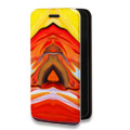 Дизайнерский горизонтальный чехол-книжка для Iphone 13 Pro Max Цветные агаты