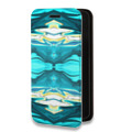 Дизайнерский горизонтальный чехол-книжка для Huawei P40 Lite E Цветные агаты