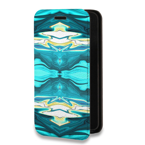Дизайнерский горизонтальный чехол-книжка для Samsung Galaxy A52 Цветные агаты