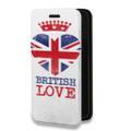 Дизайнерский горизонтальный чехол-книжка для Motorola Moto E7 Plus British love