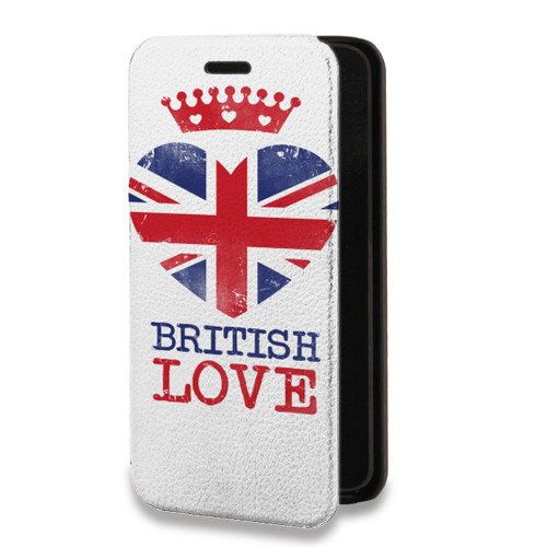 Дизайнерский горизонтальный чехол-книжка для Iphone Xr British love
