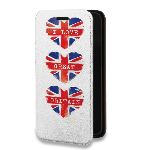 Дизайнерский горизонтальный чехол-книжка для Realme C11 (2021) British love