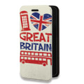 Дизайнерский горизонтальный чехол-книжка для Realme C11 British love