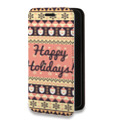 Дизайнерский горизонтальный чехол-книжка для Samsung Galaxy S10 Lite Рождественный ацтек