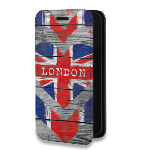 Дизайнерский горизонтальный чехол-книжка для Iphone 12 Pro British love