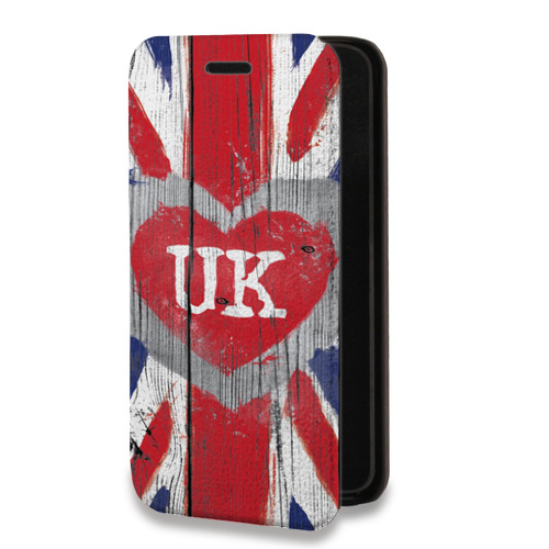 Дизайнерский горизонтальный чехол-книжка для Iphone 12 Pro Max British love