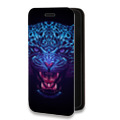 Дизайнерский горизонтальный чехол-книжка для Huawei Honor 50 Ультрафиолетовые животные