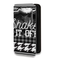 Дизайнерский горизонтальный чехол-книжка для Samsung Galaxy S20 FE Черно-белые тенденции