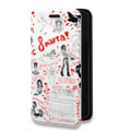 Дизайнерский горизонтальный чехол-книжка для Iphone 13 Mini 8 марта