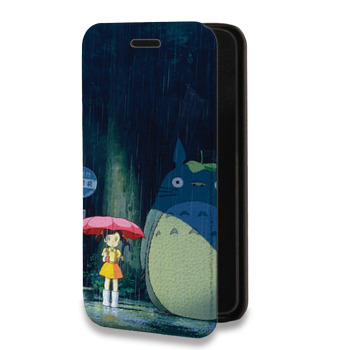 Дизайнерский горизонтальный чехол-книжка для Samsung Galaxy A6 Аниме (на заказ)