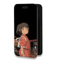 Дизайнерский горизонтальный чехол-книжка для Iphone 13 Pro Аниме