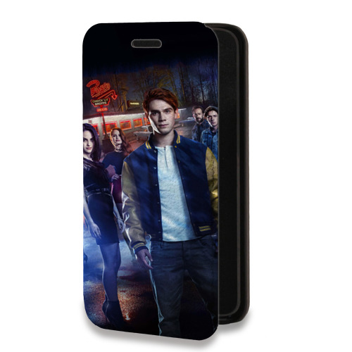 Дизайнерский горизонтальный чехол-книжка для Samsung Galaxy S22 Ultra Ривердэйл