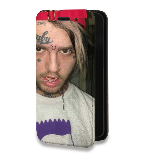 Дизайнерский горизонтальный чехол-книжка для Samsung Galaxy A72 Lil Peep