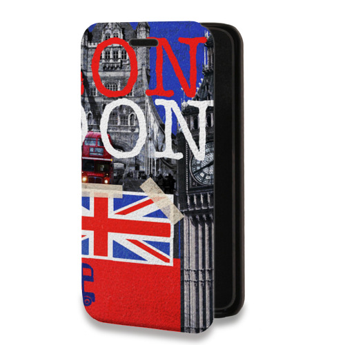 Дизайнерский горизонтальный чехол-книжка для Iphone Xr Дух Лондона