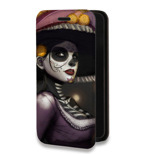 Дизайнерский горизонтальный чехол-книжка для Iphone 13 Pro хэллоуин