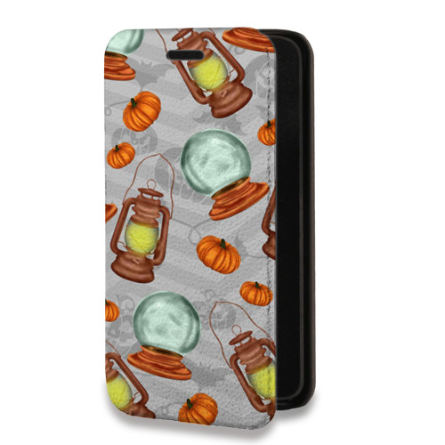 Дизайнерский горизонтальный чехол-книжка для Iphone 13 Mini хэллоуин
