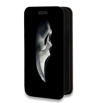 Дизайнерский горизонтальный чехол-книжка для Huawei Honor 7C Pro Хэллоуин (на заказ)