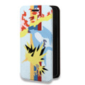 Дизайнерский горизонтальный чехол-книжка для Iphone 14 Plus Покемоны