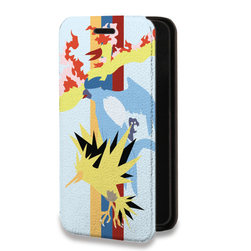 Дизайнерский горизонтальный чехол-книжка для Iphone 14 Plus Покемоны