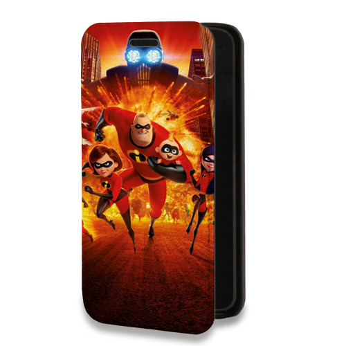 Дизайнерский горизонтальный чехол-книжка для Iphone 12 Pro Max Суперсемейка