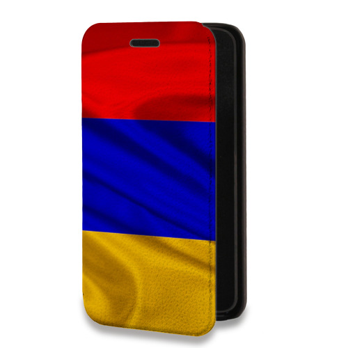 Дизайнерский горизонтальный чехол-книжка для Xiaomi RedMi Note 10 Флаг Армении