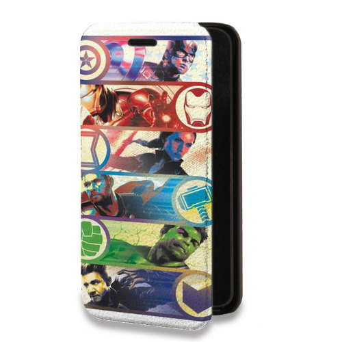 Дизайнерский горизонтальный чехол-книжка для Samsung Galaxy A32 Мстители: Финал