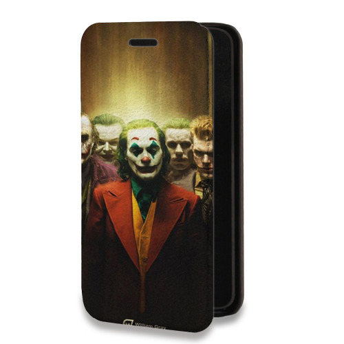 Дизайнерский горизонтальный чехол-книжка для Iphone 6/6s Джокер