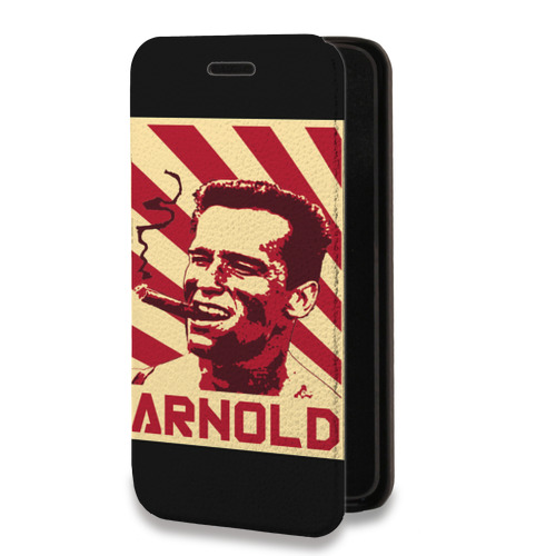 Дизайнерский горизонтальный чехол-книжка для Iphone 13 Pro Max Арнольд