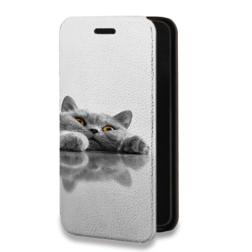 Дизайнерский горизонтальный чехол-книжка для Iphone 14 Pro Max Коты