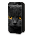 Дизайнерский горизонтальный чехол-книжка для Iphone 14 Pro Max Коты