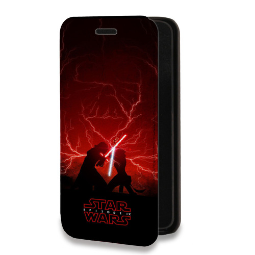 Дизайнерский горизонтальный чехол-книжка для Iphone 12 Pro Звездные войны