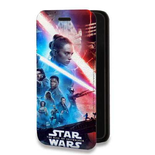 Дизайнерский горизонтальный чехол-книжка для Iphone 14 Pro Звездные войны