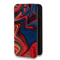 Дизайнерский горизонтальный чехол-книжка для Nokia 8 Sirocco Размытые краски