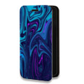 Дизайнерский горизонтальный чехол-книжка для Samsung Galaxy S22 Ultra Размытые краски